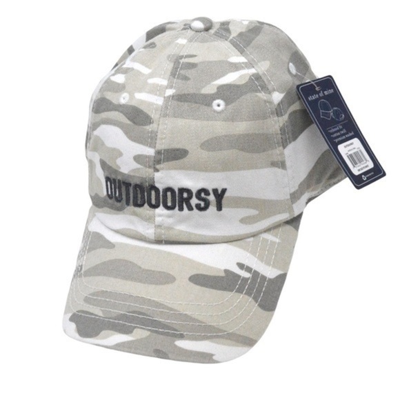 Light Camo Pattern Women’s “Outdoorsy” Baseball Hat Cap, Adjustable Fit OSFA - Picture 1 of 9